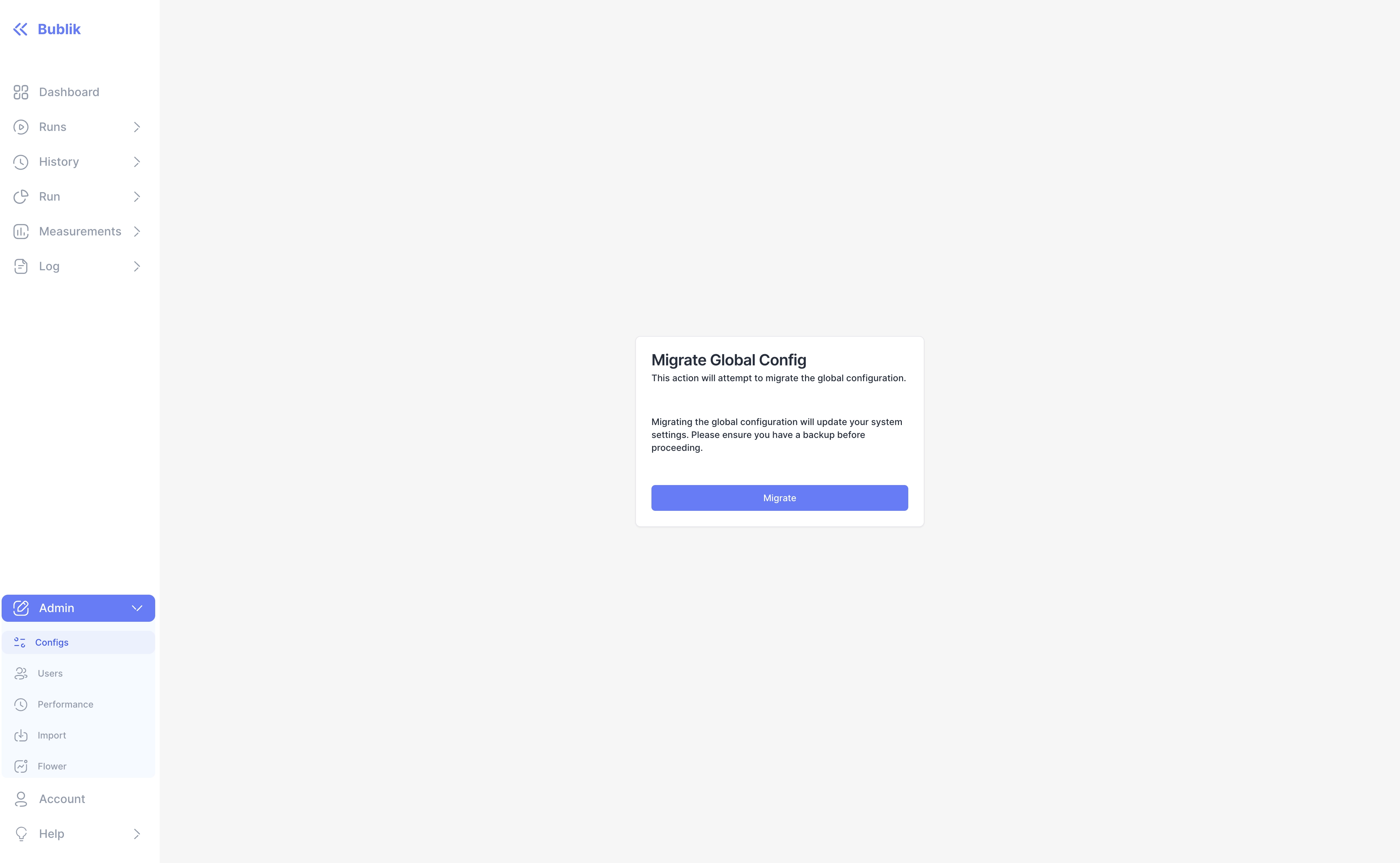 The Main Config Migration